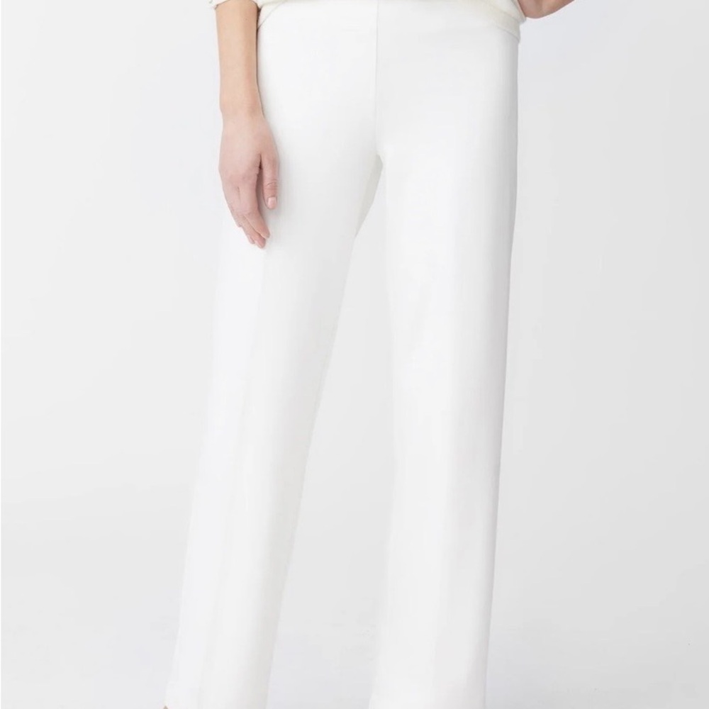 J.McLaughlin White Wide-Leg Pants